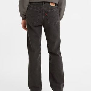 Lo Pro Levis Jeans light wash black size 26 low waist straight wide leg